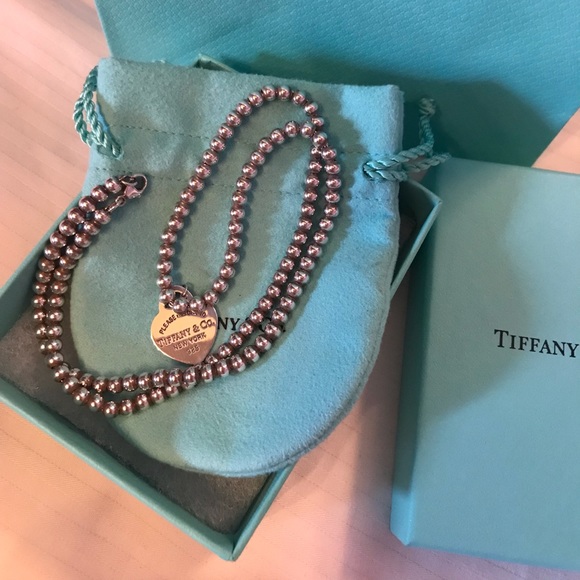 Tiffany & Co. Jewelry - Tiffany. Beaded heart necklace